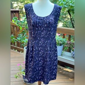 Ann Taylor Loft Purple Violet Mini Dress Ruffle Size 10